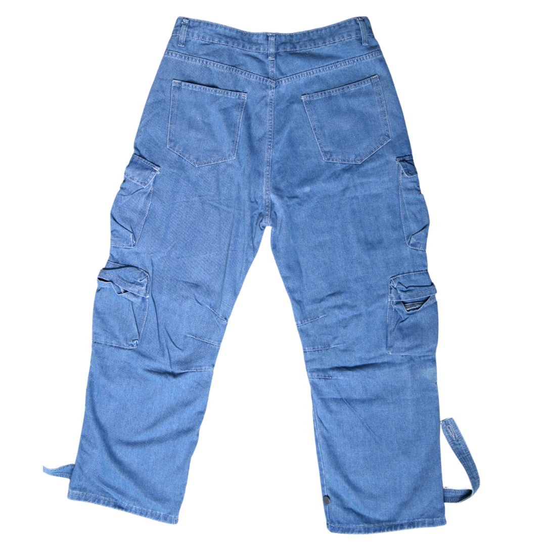 Poketto denim cargo pants (women's)