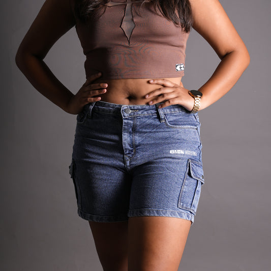Roku Denim Cargo Shorts (Women's)