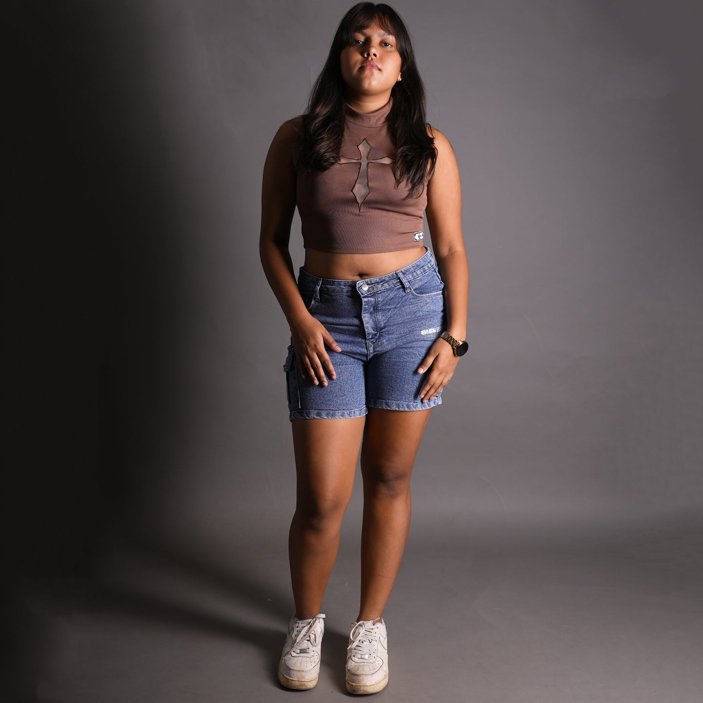 Roku Denim Cargo Shorts (Women's)