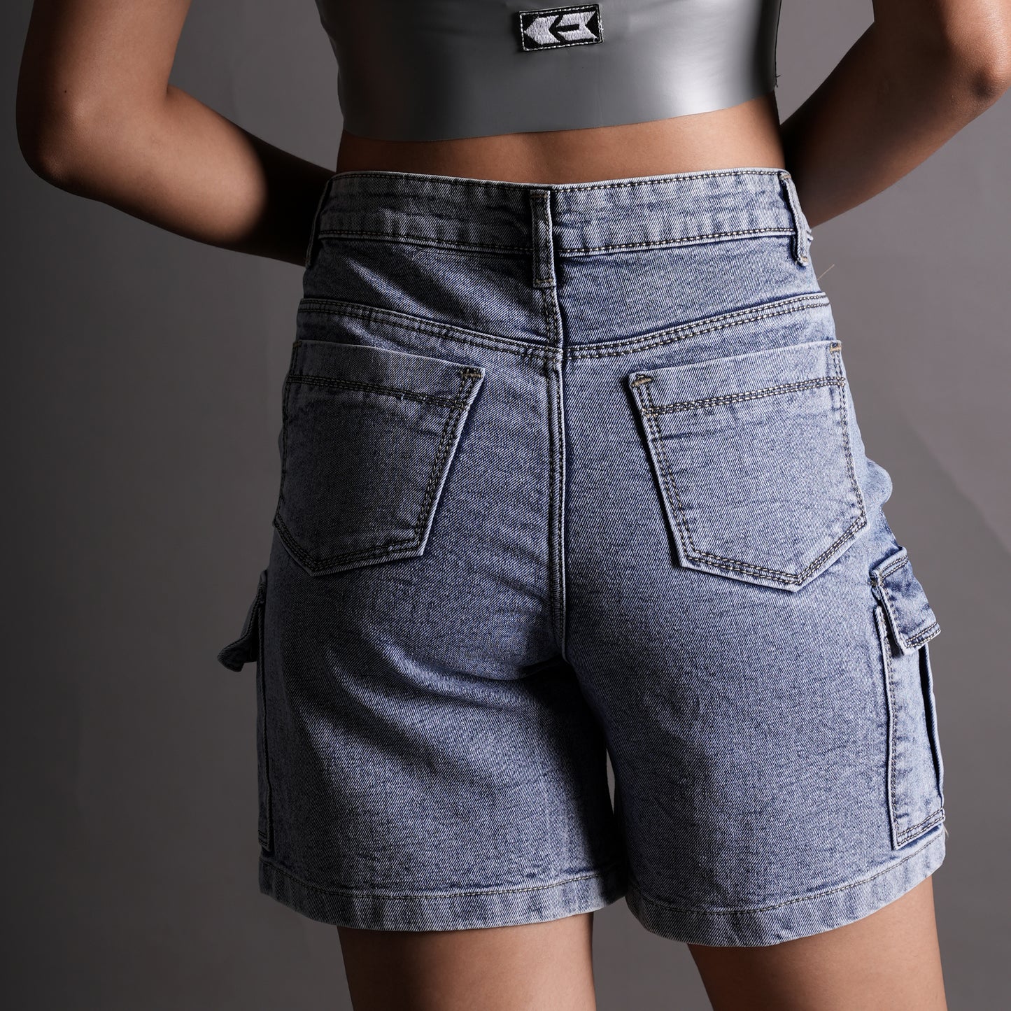 Roku Denim Cargo Shorts (Women's)