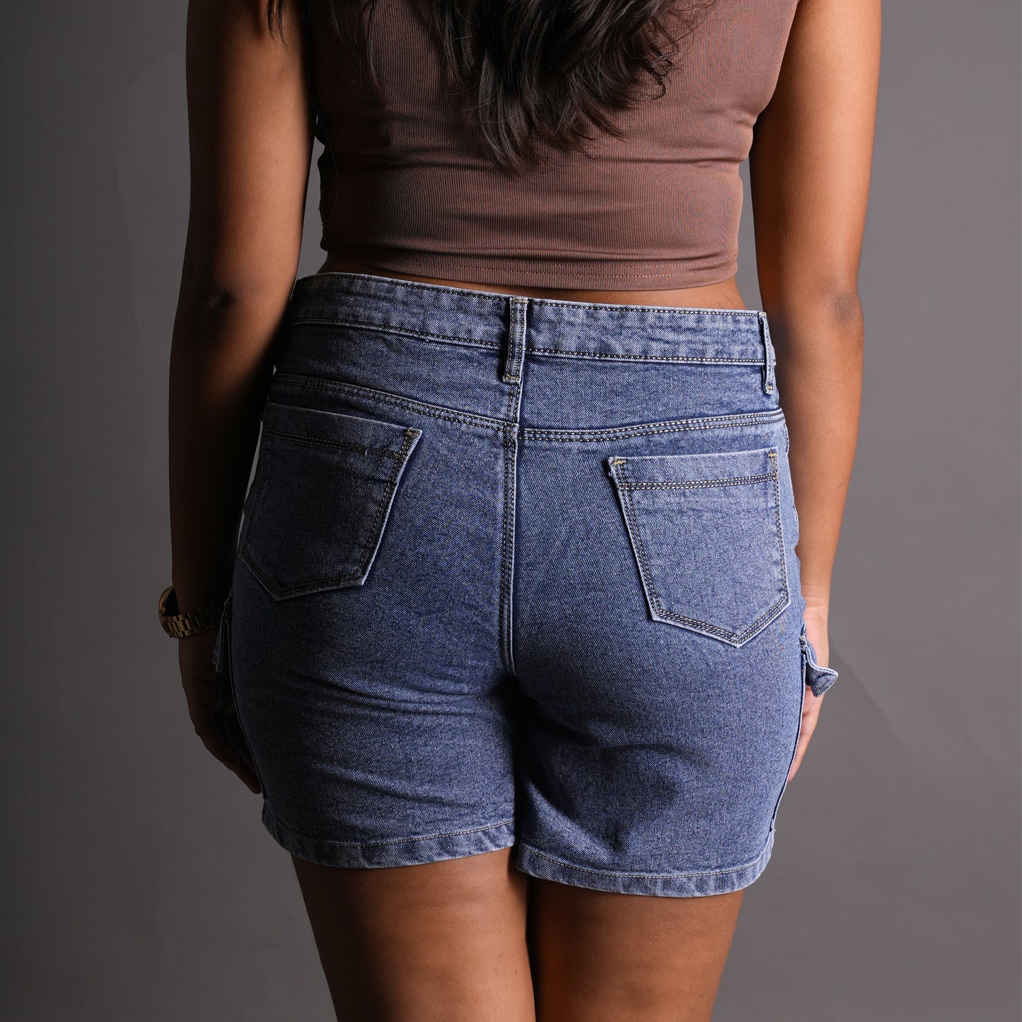 Roku Denim Cargo Shorts (Women's)