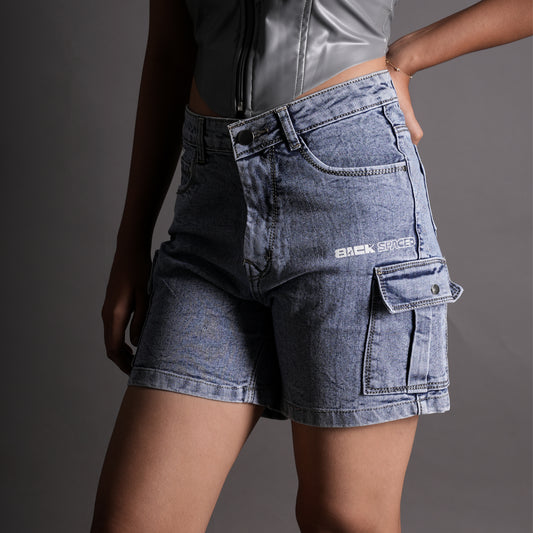 Roku Denim Cargo Shorts (Women's)