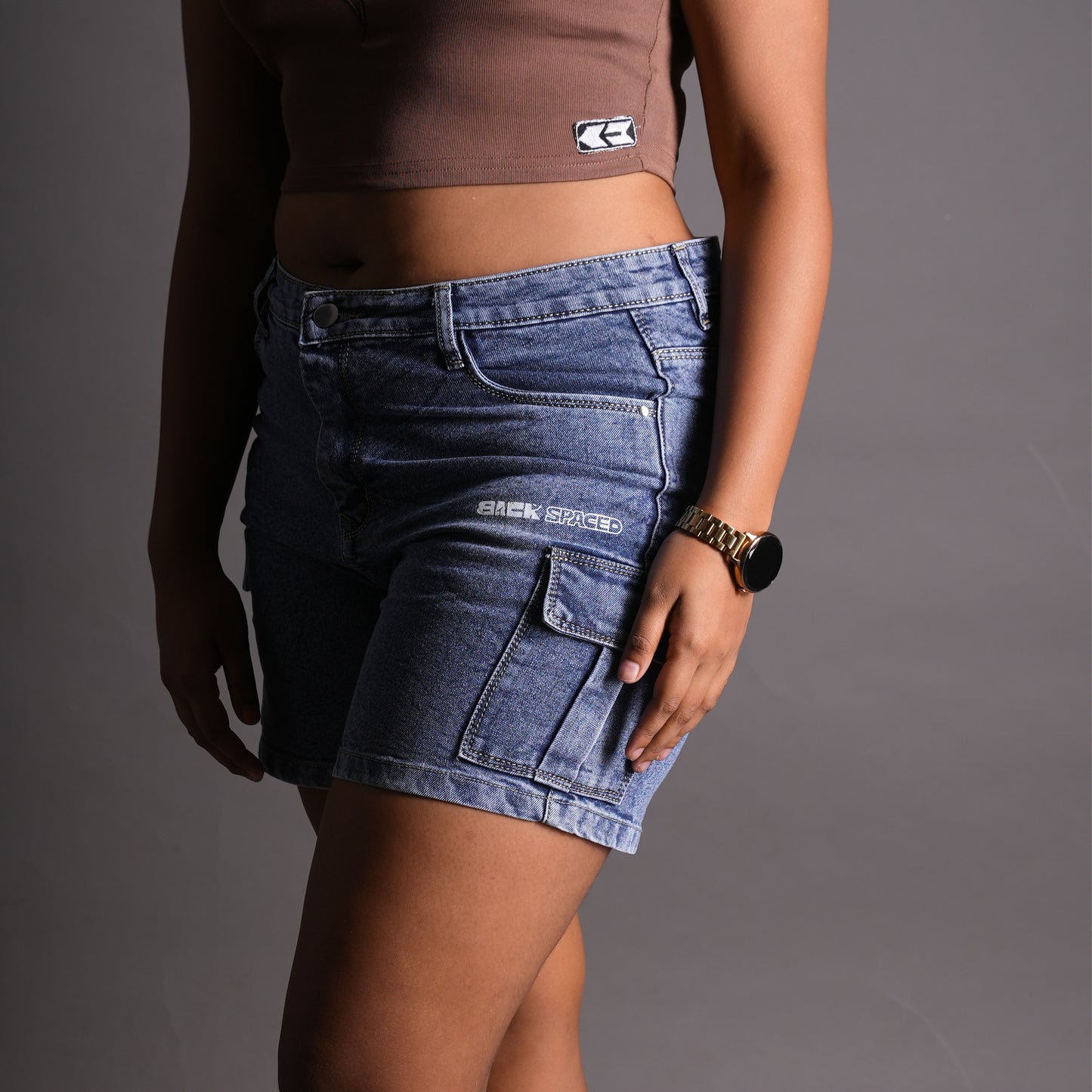 Roku Denim Cargo Shorts (Women's)