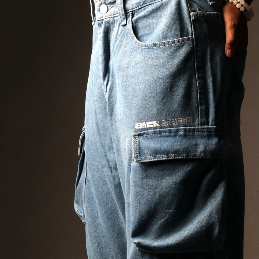 Poketto denim cargo pants (women's)