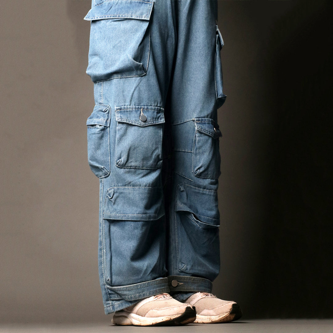 Poketto denim cargo pants (women's)