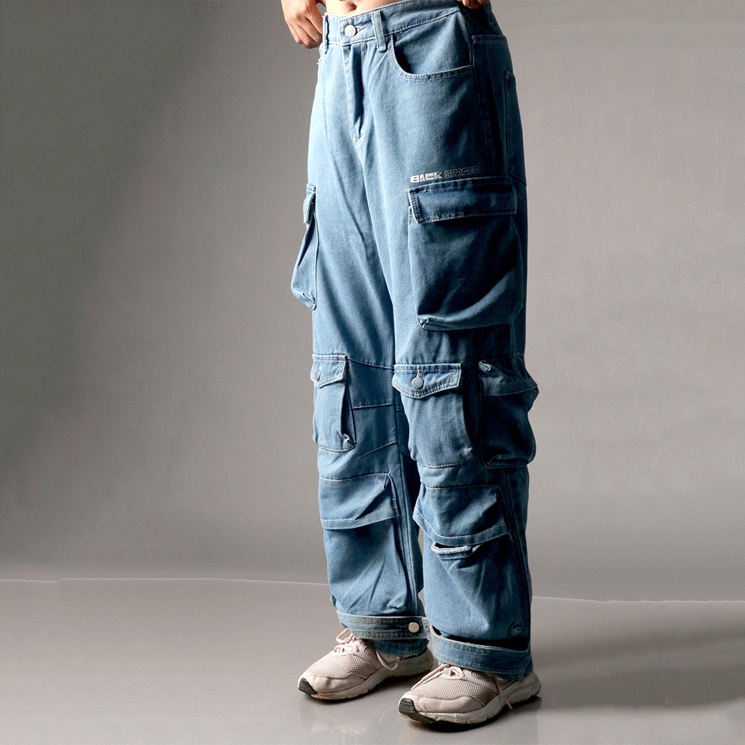 Poketto denim cargo pants (women's)