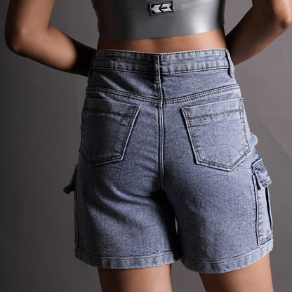 Roku Denim Cargo Shorts (Women's)