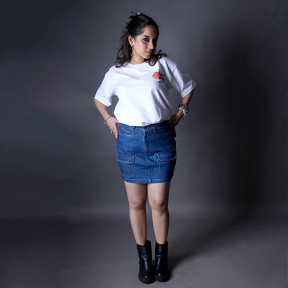 Sei Denim Cargo Skirt