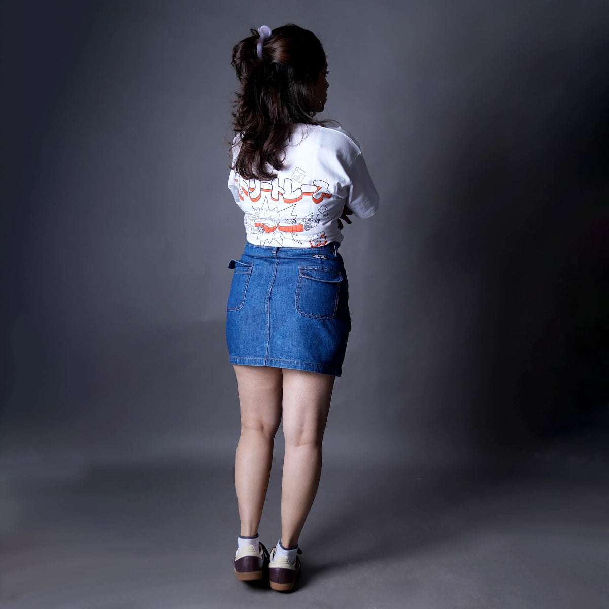 Sei Denim Cargo Skirt