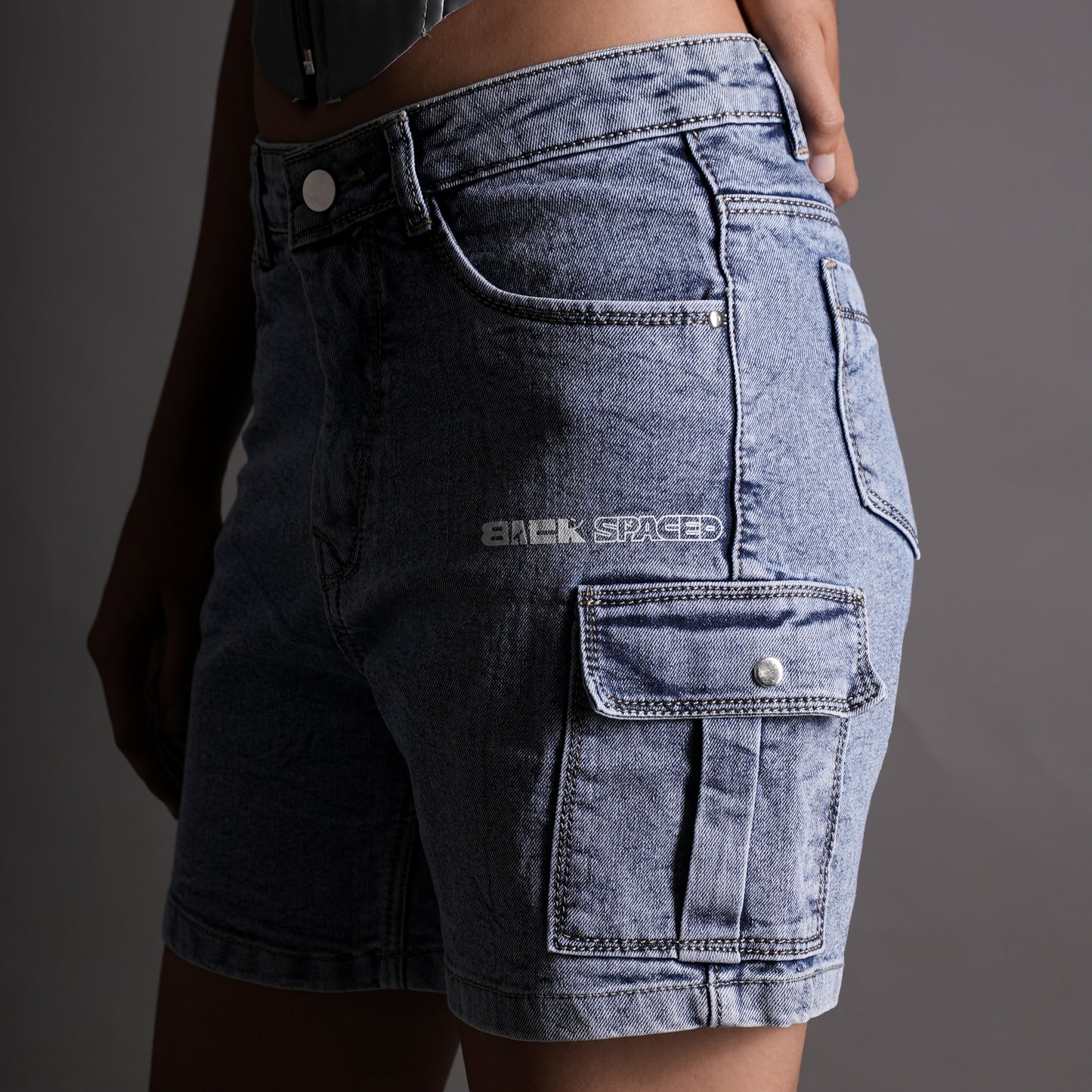 Roku Denim Cargo Shorts (Women's)
