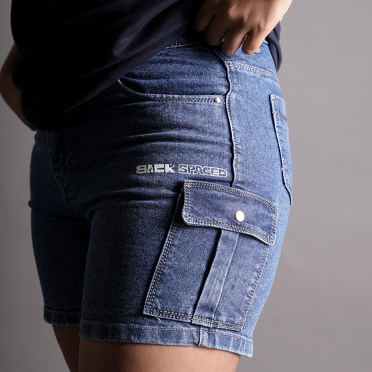 Roku Denim Cargo Shorts (Women's)