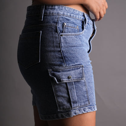 Roku Denim Cargo Shorts (Women's)